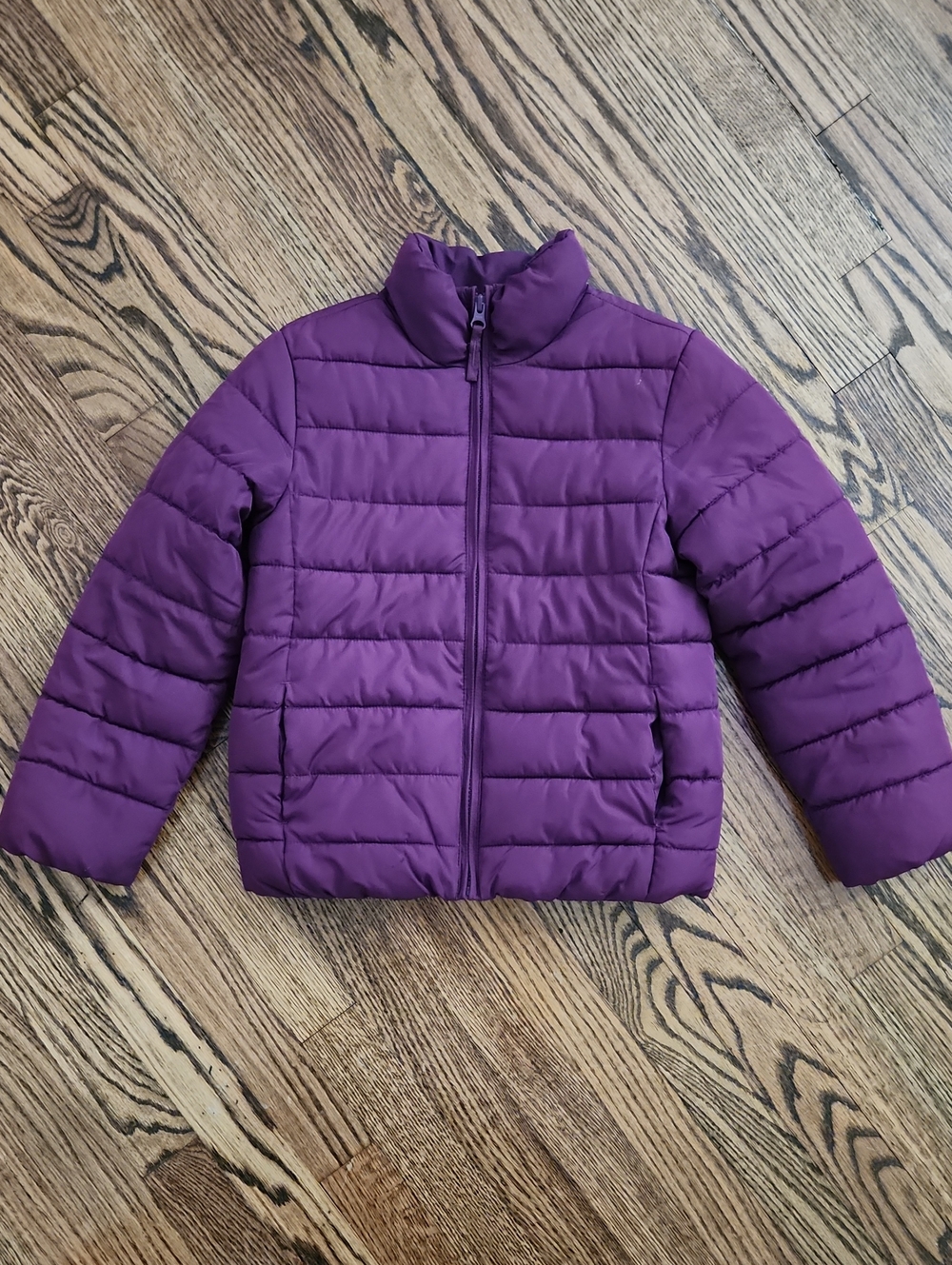 Girls Plum Puffer Jacket Size Medium 7/8